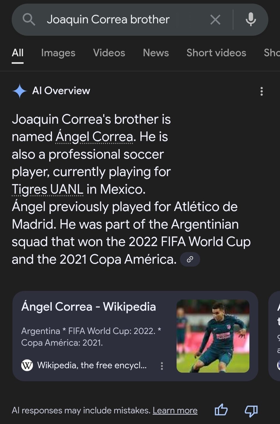 Ángel Correa regresa al Metropolitano tras su primera temporada con Tigres